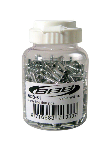 BBB Cycling Brake Cable Stop - Alloy 500Pcs 1.8mm - Silver
